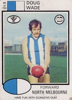 1975 Scanlens VFL #99 Doug Wade Front